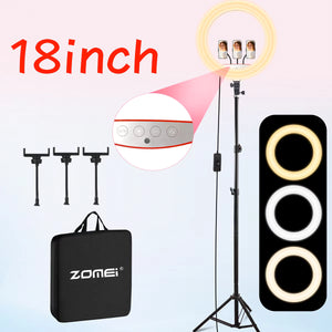 Kito Case 18 Inch Ring Light Kit with Tripod